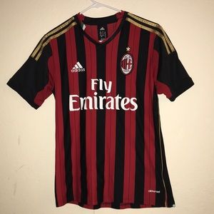 AC milan kids soccer jersey